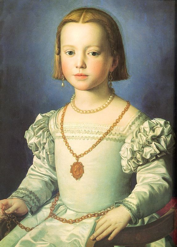 Portrait De Bia De Medicis - 1542 Par Agnolo Bronzino - Bia De Medicis