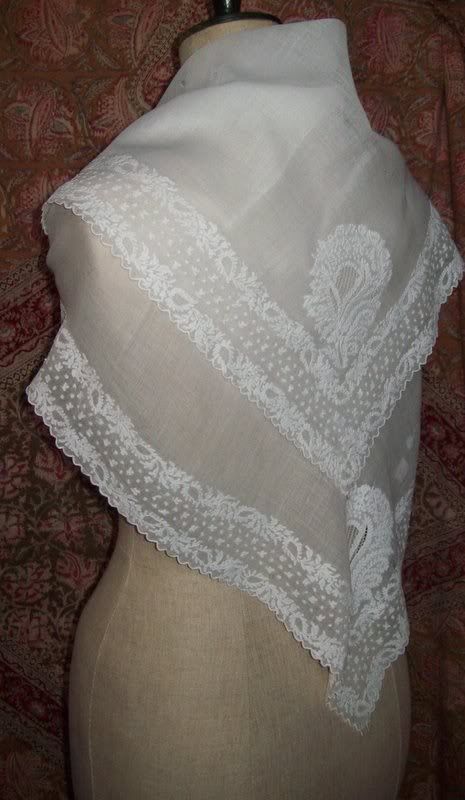 SamHeng Châle De Mariage Dentelle Brodée - Cape Épaules Mariée Poncho à Lacets, Boléro Soirée Élégant
