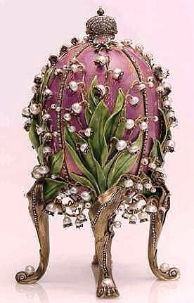 Muguet Pendentif Oeuf Faberge style - Pendentif bleu forme oeuf deco